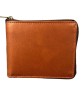 Madosh Genuine Leather Men's Wallet Brown Bifold Purse | RFID Protected | Cards Holder Coin Pocket | Zip Closure for Safety